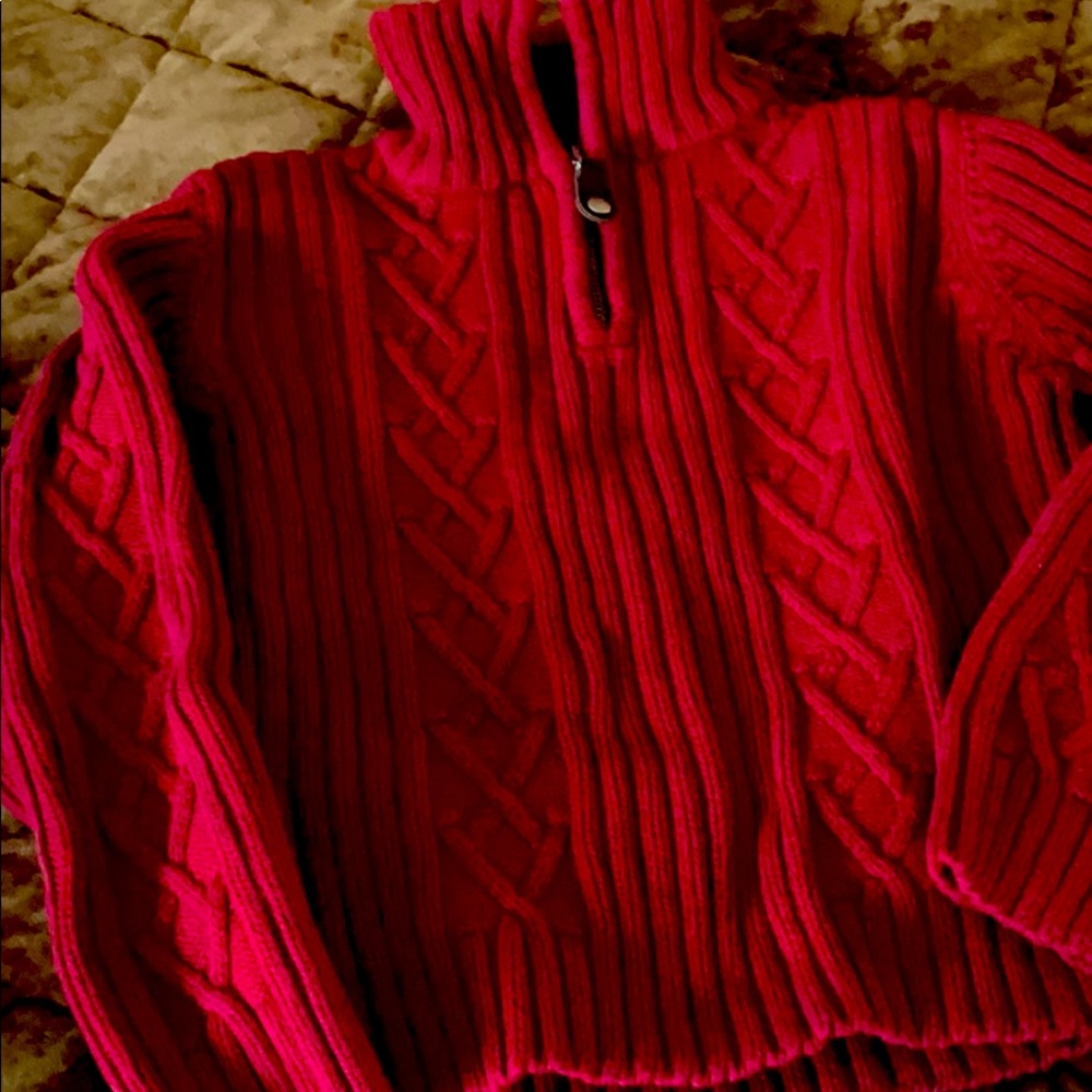Beautiful red sweater for boy size 5